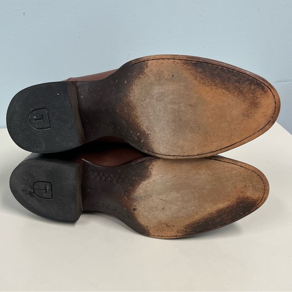 TECOVAS THE EARL GOAT Roper Leather Men's Size 9D Brown Western Handmade Cowboy - Picture 11 of 12